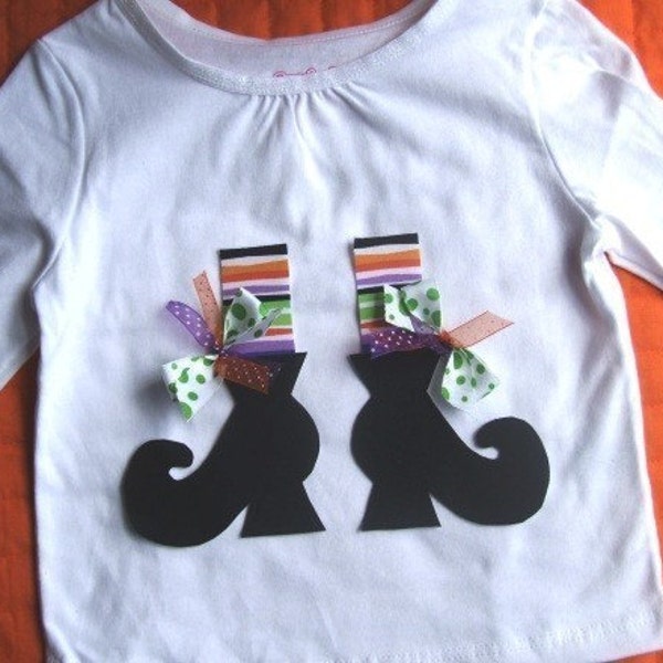 Iron On WITCH SHOES Applique - Toddler Size READY TO SHIP