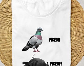 Funny Pigeon Pun T-shirt: T-shirt in meme-stijl voor vogelliefhebbers