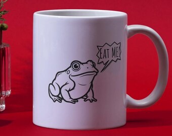 Taza de productividad "Cómete esa rana", divertida taza de café para la procrastinación, motivación, humor para el escritorio de trabajo, rutina matutina, regalo