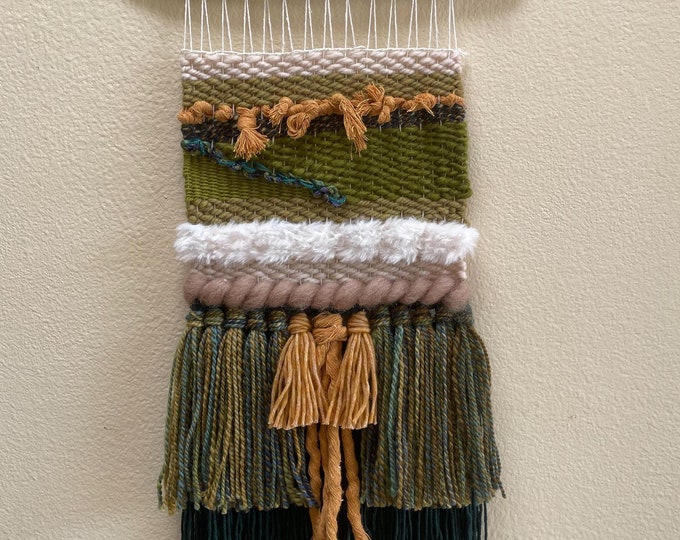 Small Earthtone Wall Weaving