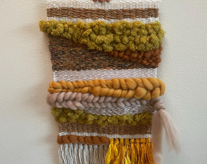 Medium Earthtone Wall Weaving