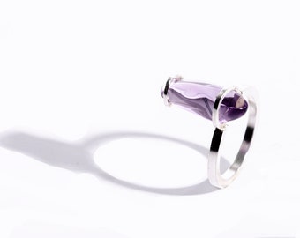 Bague "Lympid" mauve