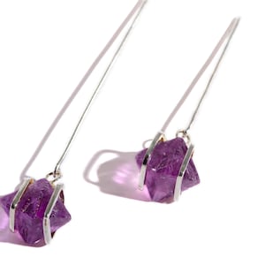Purple &quot;Ice&quot; earrings