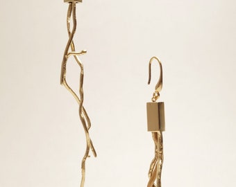 Pendientes Living chapados en oro