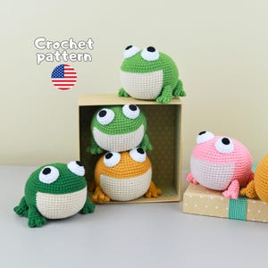 Häkelanleitung für einen Frosch | Rundes Amigurumi „Pogy“ | Schnelle PDF-Anleitung für Anfänger