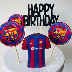 Barcelona Soccer Cake Toppers, FCB Futbol