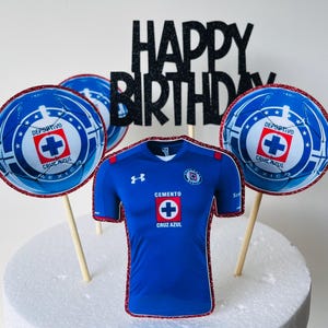 Cruz Azul Soccer Cake Toppers, Futbol