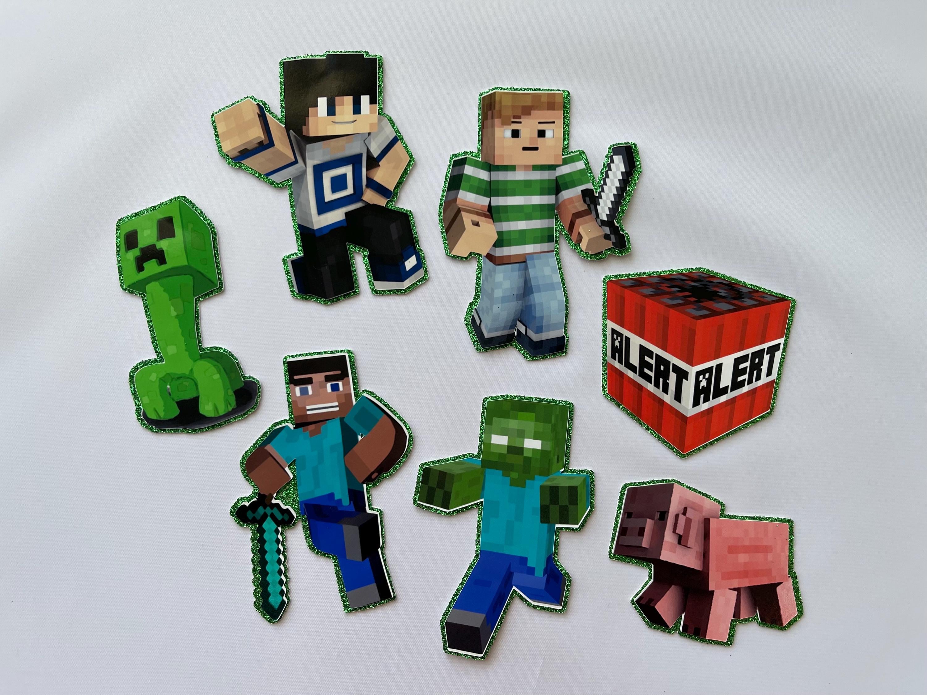 Handmade Minecraft Cake Toppers Set