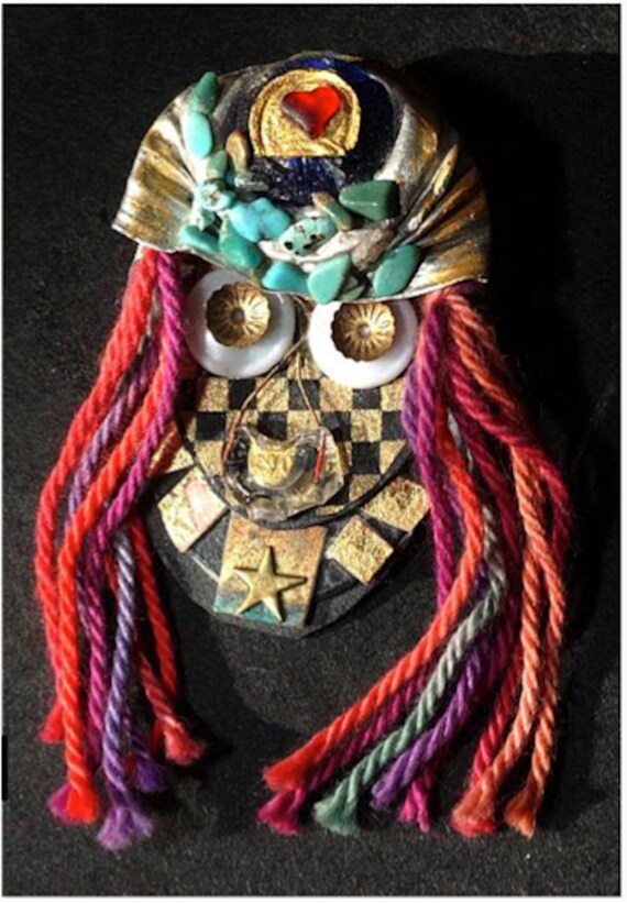 Handcrafted Woman King Brooch  ORIGINAL DESIGN