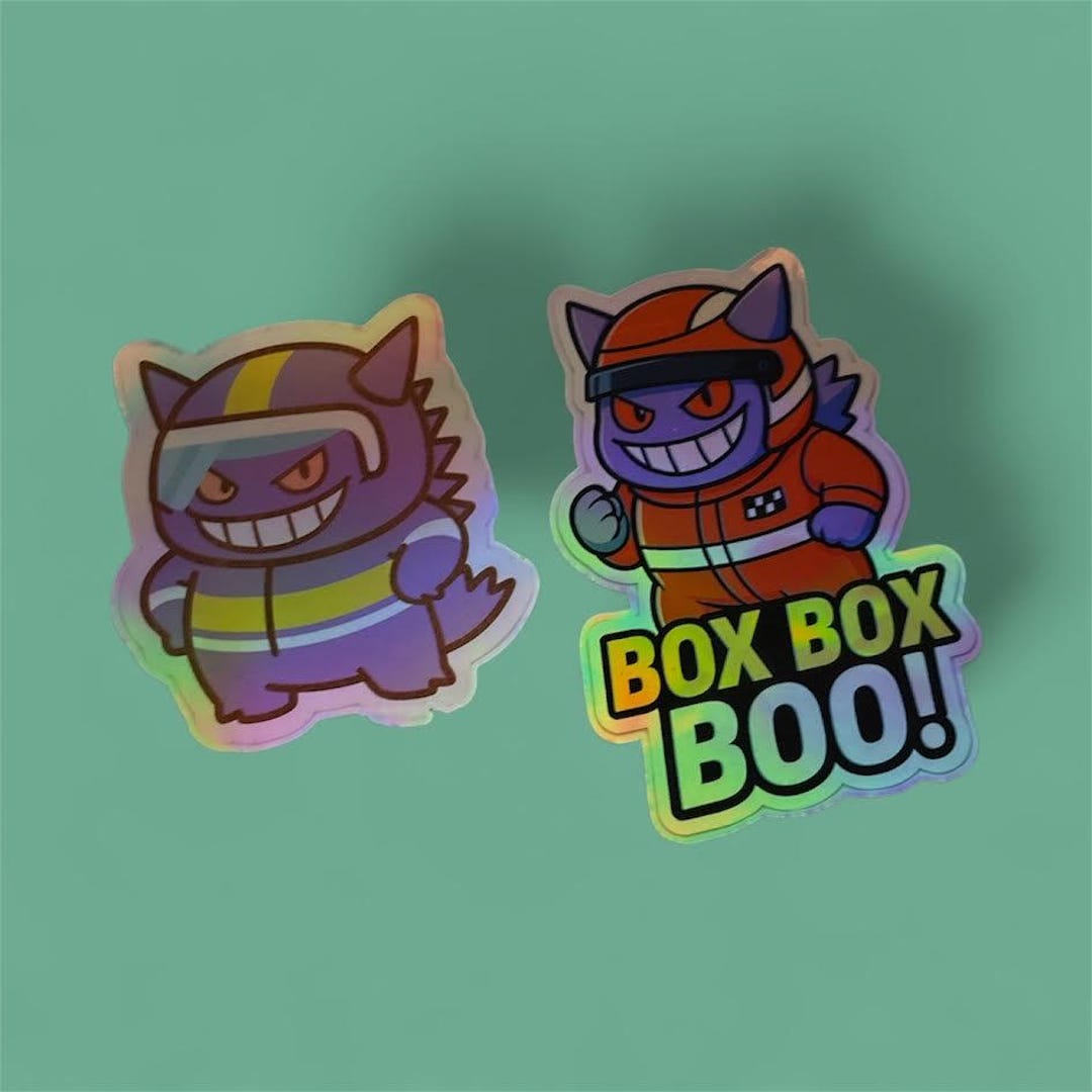 Gengar Racing Gengar Inspired Racing Sticker: F1-inspired Waterproof Vinyl Decal - Etsy