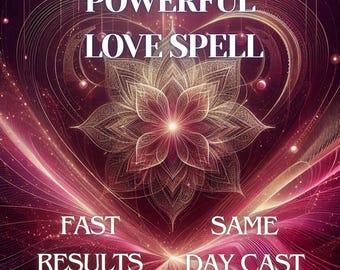 Leistungsstarke Liebeszauber Anziehungskraft Zauber lesen Soulmate Manifestation Same Day Cast Fame Zauber Liebeszauber