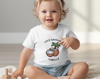Custom Baby Coconut  Infant Tee | Personalized Name Option