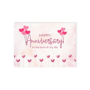 Tarjetas de aniversario románticas, tarjetas de felicitación con impresión a una cara, notas de amor, tarjetas de amor para enamorados, tarjetas para ocasiones especiales, tarjetas festivas hechas a mano
