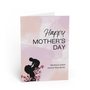 Herzliche Muttertagsgrußkarten - Perfekt für Mütter, Blumenmuster, handgemachtes Briefpapier, Geburtstagswünsche, Feiern