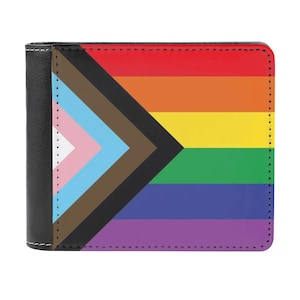 Portefeuille en cuir à deux volets Pride