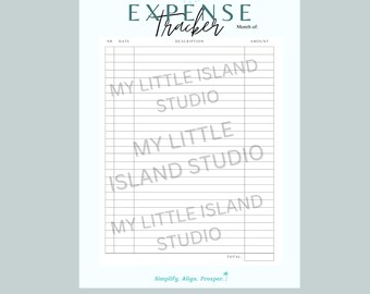 Virgo Expense Tracker A5 Printable Digital Download