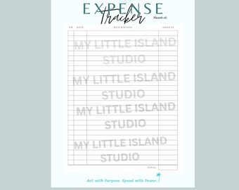 Aries Expense Tracker A5 Printable Digital Download