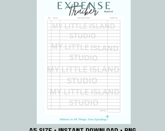 Libra Zodiac Expense Tracker A5 Printable Digital Download