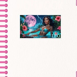 Leo Zodiac Bubble-Free Waterproof Sticker