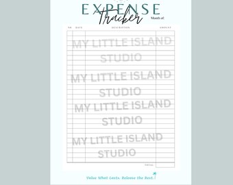 Taurus Expense Tracker A5 Printable Digital Download