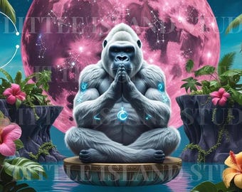 Virgo Cosmic Gorilla Sticker