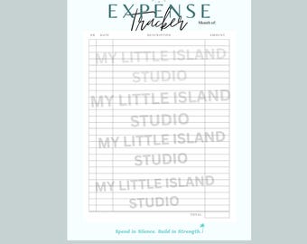 Scorpio Expense Tracker A5 Digital Download