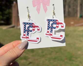 Custom Sports Photo Earrings – Personalized Team Spirit Earrings