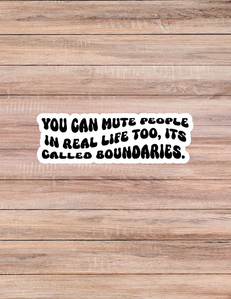 Real Life Sticker Boundaries in Real Life Too Sticker - Etsy