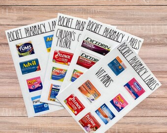 Custom Pre-Cut Pocket Pharmacy Labels