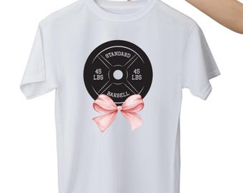 Weight With Bow Aesthetic Adult Shirt