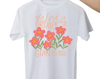 Greater Than The Giants Adult Shirt