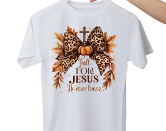 Fall For Jesus Adult Shirt