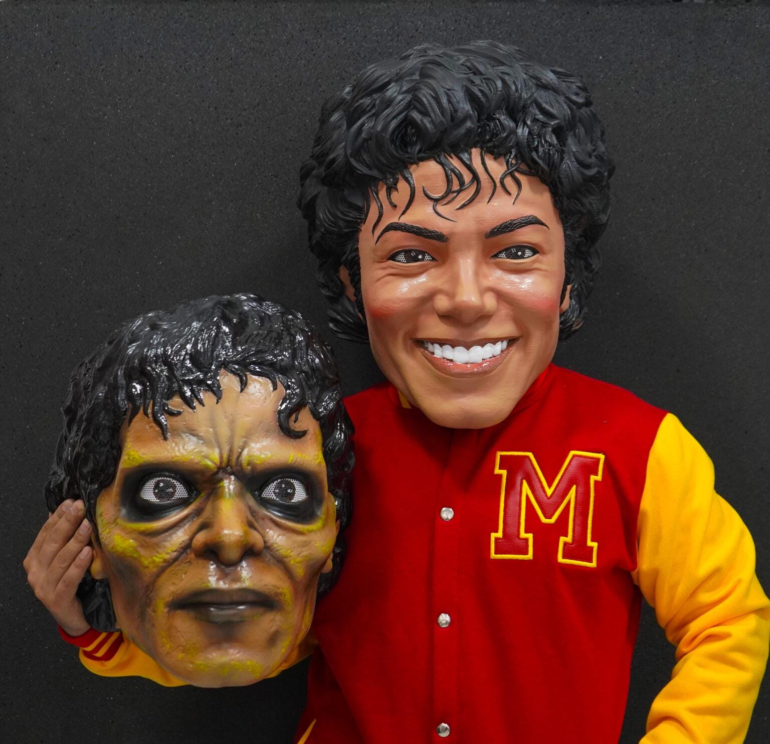 Michael Jackson Head Prop (thriller) - Handmade Fiberglass Cabezon