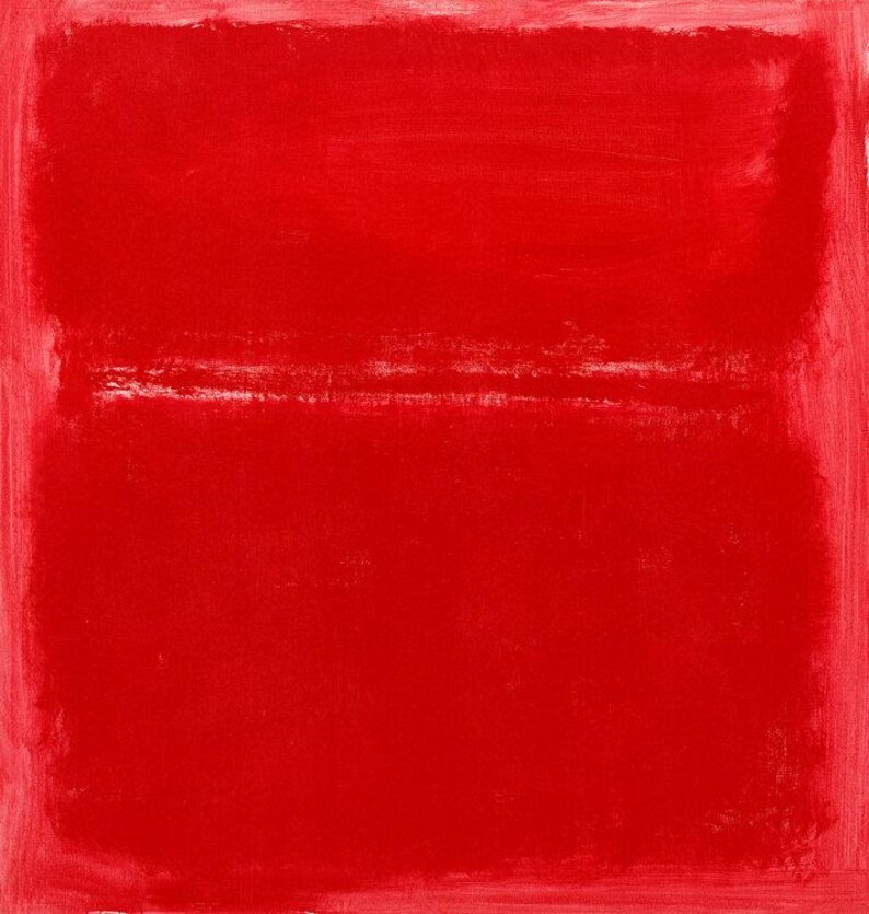 Red Abstract Color Field Print – Modern Minimalist Home Decor - Etsy UK