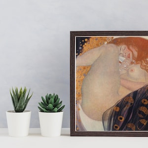 Danae-Gustav Klimt,Home office Decor,Housewarming Gift,Expressionism,Vintage masterpiece Artwork,giclee print in various sizes