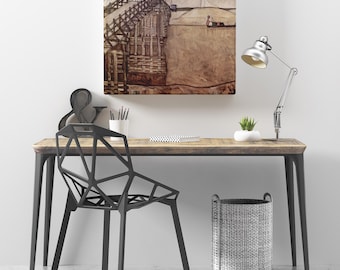 Egon Schiele 'The Bridge' Print, Austrian Expressionism Artwork,Home Office Studio Decor