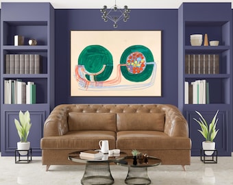 Atsuko Tanaka 'Sin título, 1956' Impresión giclée, expresionismo japonés