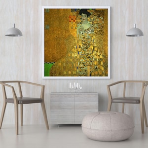 Portrait of Adele Bloch-Bauer I, Gustav Klimt, Home office Decor,Housewarming Gift,Vintage masterpiece Artwork,giclee print in various sizes