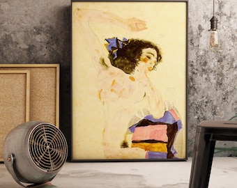 Egon Schiele Moa Print, Expressionism Vintage Artwork