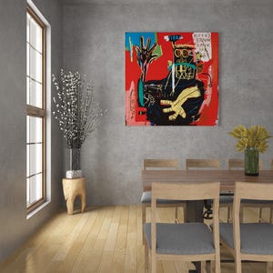 Jean-Michel Basquiat „Untiteld (Ernok)“ Giclée-Druck, Expressionismus, Studio Dekor für Wohnheime Bild 1