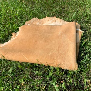 Traditionally tanned deer hide