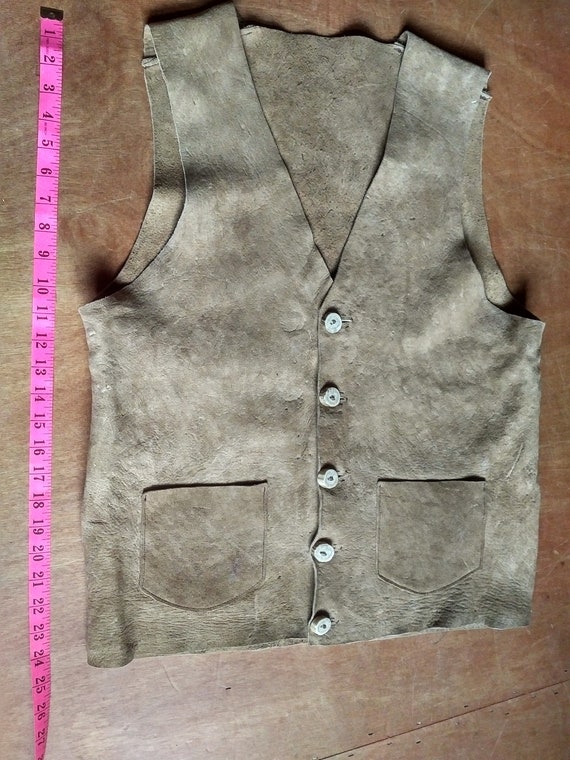 Deer skin vest new arrivals