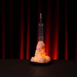 3D Printed SpaceX Falcon Heavy Model: RGB LED Rocket Display