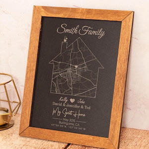Cadeaukaart New Home, cadeau voor echtgenoot, First Home, Home Sweet Home-print, aangepaste kaart, gepersonaliseerd cadeau voor vriend en familie, First Home-kaart, kaart First Home