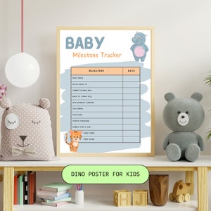 Baby Milestone Tracker ~ Tracker de téléchargement numérique ~ Liste de contrôle de la première année ~ Journal de bébé imprimable ~ Suivi du développement de bébé ~ Moments marquants