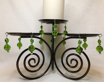 Candle Holder, Recycled Candle Holder, Green Garden, Decoration, Home Decor, She Shed Decor