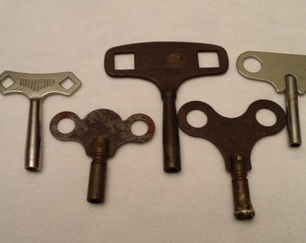 Clock Keys, Vintage Clock Keys