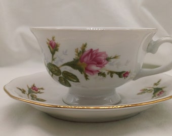 Tea Cup, Favolina, Rose Pattern