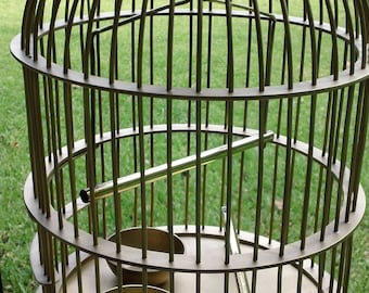 Bird Cage, Brass Bird Cage, Metal Brass Bird Cage