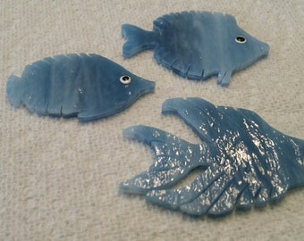 Mosaic, Mosaic Tile, Mosaic Tile Fish, Blue Mosaic Tile Fish